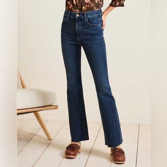 Garnet Hill 5 pocket bootcut bleach tie dye 26 28 jeans - Picture 7 of 8